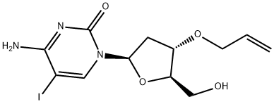 2'-Deoxy-5-iodo-3'-O-2-propen-1-yl-cytidine Structure