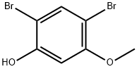 2,4-二溴-5-甲氧基苯酚, 66693-87-6, 结构式
