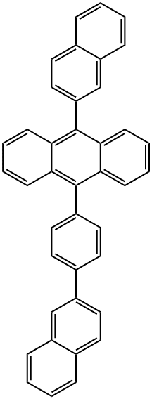 Anthracene, 9-(2-naphthalenyl)-10-[4-(2-naphthalenyl)phenyl]- Structure