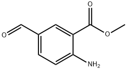 Benzoic acid, 2-amino-5-formyl-, methyl ester Struktur