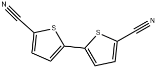 2,2'-二噻吩]-5,5'-二甲腈 结构式