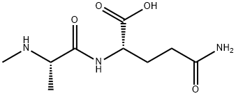 (N-甲基)丙氨酰-谷氨酰胺 结构式