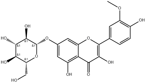 isorhamnetin 7-O-beta-D-glucopyranoside Structure