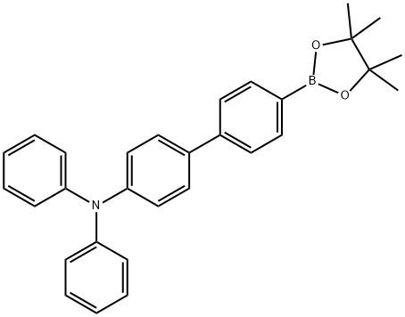 [1,1'-Biphenyl]-4-amine, N,N-diphenyl-4'-(4,4,5,5-tetramethyl-1,3,2-dioxaborolan-2-yl)- Structure