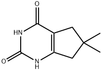 6,6-Dimethyl-6,7-dihydro-1H-cyclopenta[d]pyrimidine-2,4(3H,5H)-dione Struktur