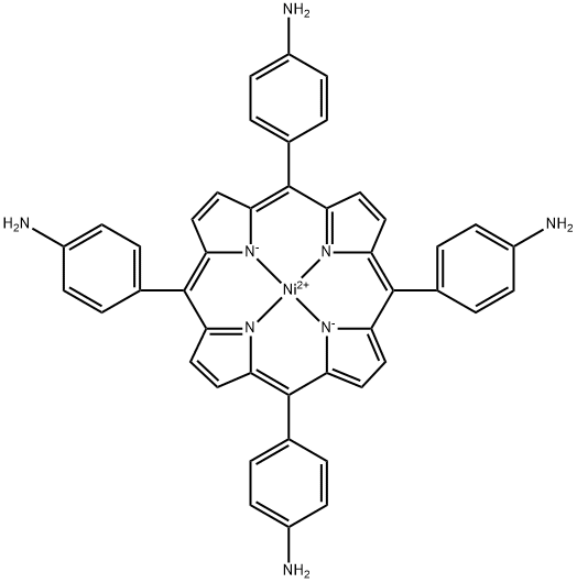 Nickel, [[4,4',4'',4'''-(21H,23H-porphine-5,10,15,20-tetrayl-κN21,κN22,κN23,κN24)tetrakis[benzenaminato]](2-)]-, (SP-4-1)- 结构式