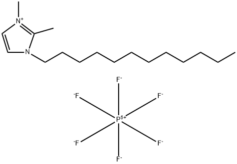 1-dodecyl2,3-dimethylimidazolium hexafluorophosphate Structure