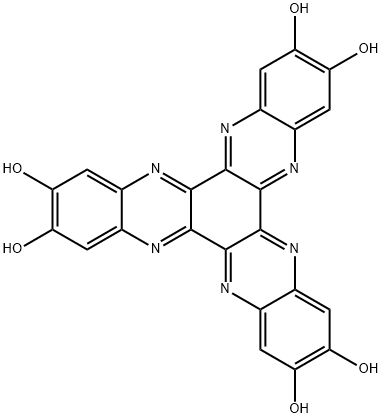 Diquinoxalino[2,3-a:2',3'-c]phenazine-2,3,8,9,14,15-hexol Struktur