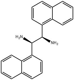 (1R,2R)-1,2-di(naphthalen-1-yl)ethane-1,2-diamine, 677723-24-9, 结构式
