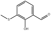 Benzaldehyde, 2-hydroxy-3-(methylthio)- Struktur
