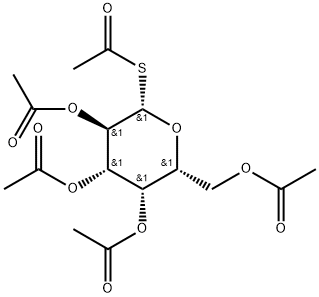 1-硫代-BETA-D-吡喃半乳糖 1,2,3,4,6-五乙酸酯, 6806-56-0, 结构式