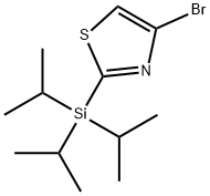 Thiazole, 4-bromo-2-[tris(1-methylethyl)silyl]- Structure