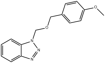 1-((((4-甲氧基苄基)氧基)甲基)-1H-苯并[D][1,2,3]三唑, 681442-63-7, 结构式