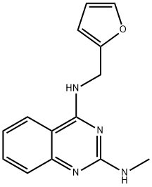 2,4-Quinazolinediamine, N4-(2-furanylmethyl)-N2-methyl- Structure
