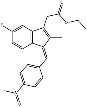 舒林酸乙酯, 68299-97-8, 结构式