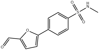 4-(5-甲酰基呋喃-2-基)-N-甲基苯-1-磺酰胺 结构式