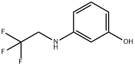 Phenol, 3-[(2,2,2-trifluoroethyl)amino]- Structure