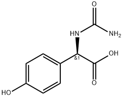 N-carbamyl-D-p-hydroxyphenylglycine, 68780-35-8, 结构式
