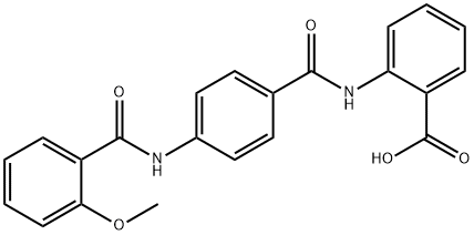 2-(4-(2-甲氧基苯甲酰氨基)苯甲酰氨基)苯甲酸,693241-54-2,结构式