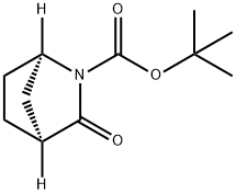 2-Azabicyclo[2.2.1]heptane-2-carboxylic acid, 3-oxo-, 1,1-dimethylethyl ester, (1R,4S)- Structure