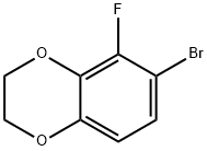 6-溴-5-氟-2,3-二氢苯并[B] [1,4]二噁英 结构式
