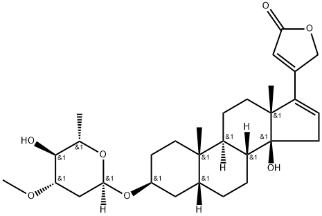 Oleandrin,anhydro-16-deacetyl- Struktur