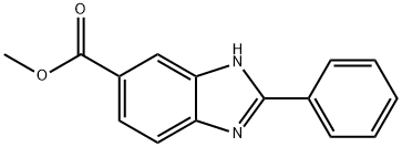 1H-Benzimidazole-6-carboxylic acid, 2-phenyl-, methyl ester 结构式