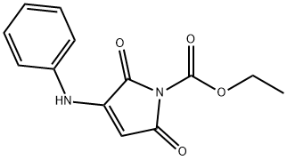 1H-Pyrrole-1-carboxylic acid, 2,5-dihydro-2,5-dioxo-3-(phenylamino)-, ethyl ester Structure