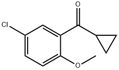 (5-氯-2-甲氧基苯基)(环丙基)甲酮,69639-86-7,结构式
