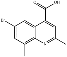 6-bromo-2,8-dimethylquinoline-4-carboxylic acid Structure