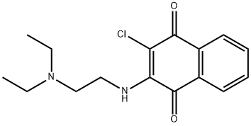 1,4-Naphthalenedione, 2-chloro-3-[[2-(diethylamino)ethyl]amino]- Structure