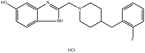 2-[[4-[(2-FLUOROPHENYL)METHYL]-1-PIPERIDINYL]METHYL]-1H-BENZIMIDAZOL-6-OL DIHYDROCHLORIDE,700878-19-9,结构式