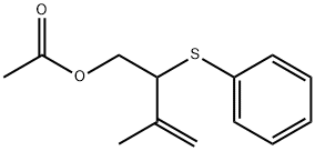 3-Buten-1-ol, 3-methyl-2-(phenylthio)-, 1-acetate,70473-51-7,结构式