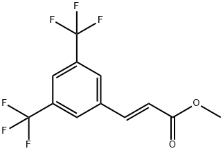 2-Propenoic acid, 3-[3,5-bis(trifluoromethyl)phenyl]-, methyl ester, (2E)- 结构式