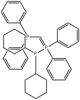 Phosphorane, (dicyclohexylphosphino)[(diphenylphosphino)methylene]diphenyl- (9CI) Struktur