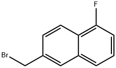 6-溴甲基-1-氟萘 结构式