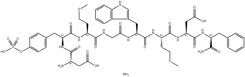 SINCALIDE AMMONIUM (CHOLECYSTOKININ OCTAPEPTIDE AMMONIUM), 70706-98-8, 结构式