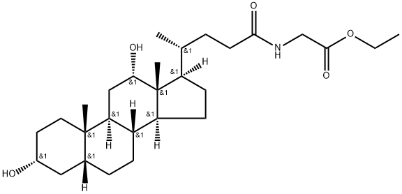 甘氨脱氧胆酸乙酯,70779-06-5,结构式