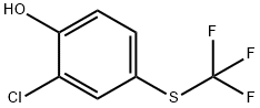 Phenol, 2-chloro-4-[(trifluoromethyl)thio]- 化学構造式