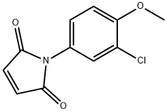 1H-Pyrrole-2,5-dione, 1-(3-chloro-4-methoxyphenyl)- Struktur