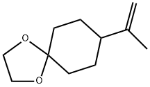 1,4-Dioxaspiro[4.5]decane, 8-(1-methylethenyl)- 化学構造式