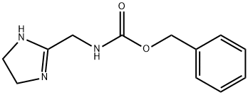 N-[(4,5-二氢-1H-咪唑-2-基)甲基]氨基甲酸苄酯, 70984-91-7, 结构式
