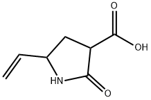 3-Pyrrolidinecarboxylic acid, 5-ethenyl-2-oxo- Structure