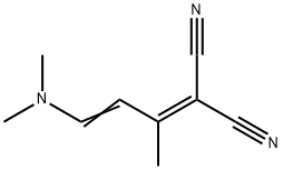 Propanedinitrile, 2-[3-(dimethylamino)-1-methyl-2-propen-1-ylidene]- Structure