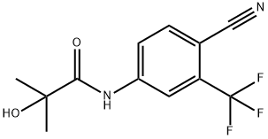 Propanamide, N-[4-cyano-3-(trifluoromethyl)phenyl]-2-hydroxy-2-methyl- Structure