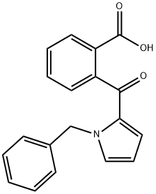 Benzoic acid, 2-[[1-(phenylmethyl)-1H-pyrrol-2-yl]carbonyl]- Structure