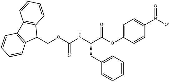 L-Phenylalanine, N-[(9H-fluoren-9-ylmethoxy)carbonyl]-, 4-nitrophenyl ester,71989-30-5,结构式