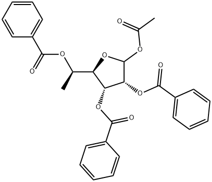 1-O-Acetyl-2,3,5-tri-O-benzoyl-5(R)-C-methyl-D-ribofuranose|