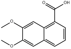 1-Naphthalenecarboxylic acid, 6,7-dimethoxy- Struktur