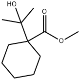 Cyclohexanecarboxylic acid, 1-(1-hydroxy-1-methylethyl)-, methyl ester Structure